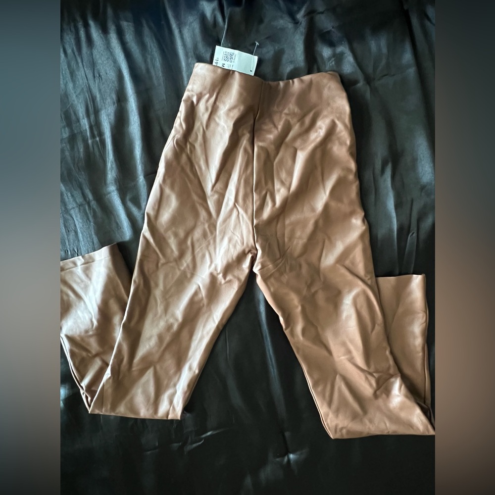 Foreve 21 brown leather like pants